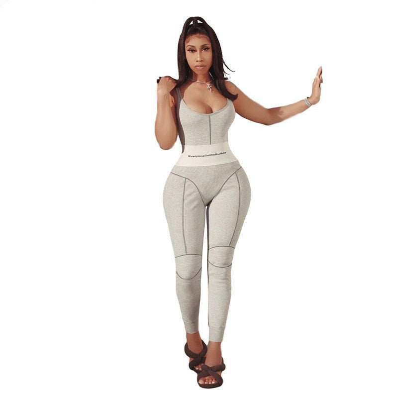 Summer Women's Slim Fit Sleeveless Jumpsuit