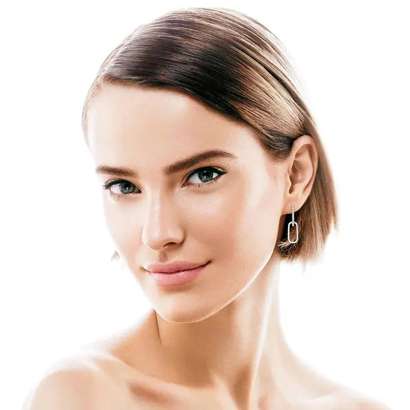 925 Sterling Silver Moissanite Earrings