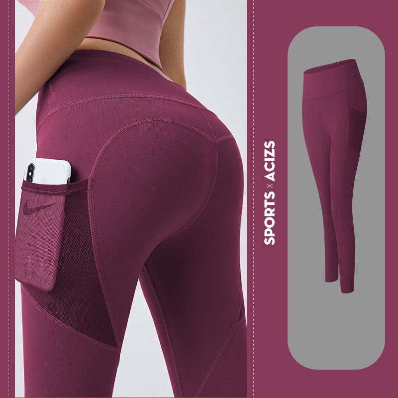 Women's High-Waisted Yoga Leggings with Pockets
