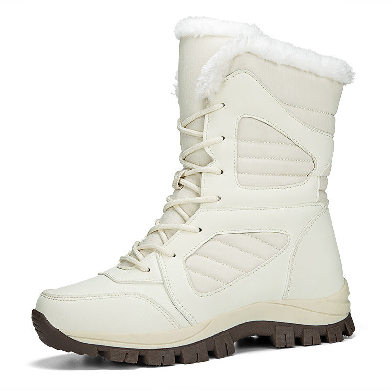 Women’s Waterproof High-Top Winter Snow Boots with Fleece Lining - Image 6