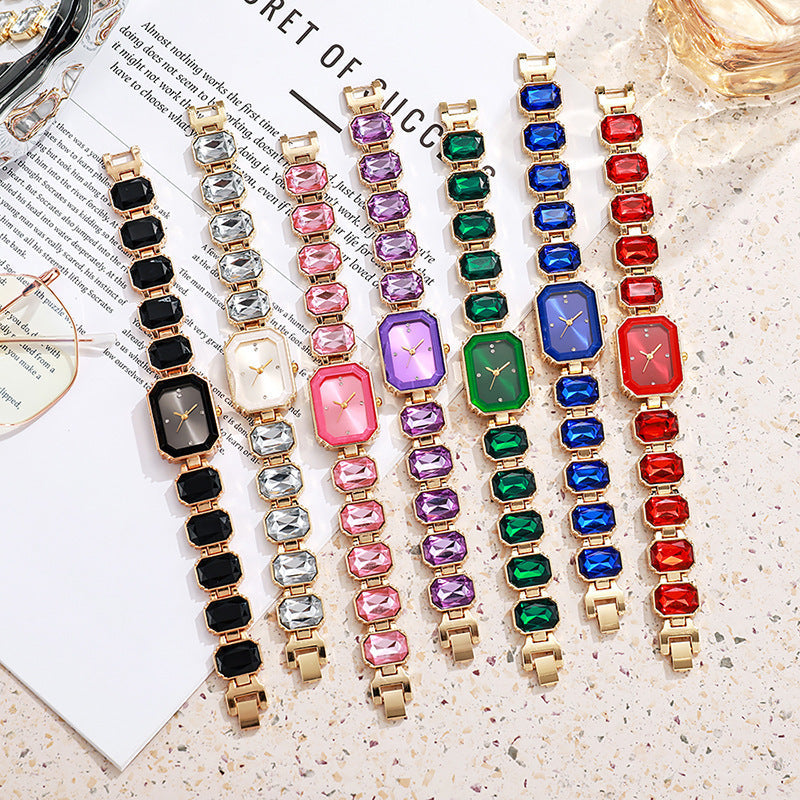 Womens Watch Colorful Emerald Green Luxurious And Understated
