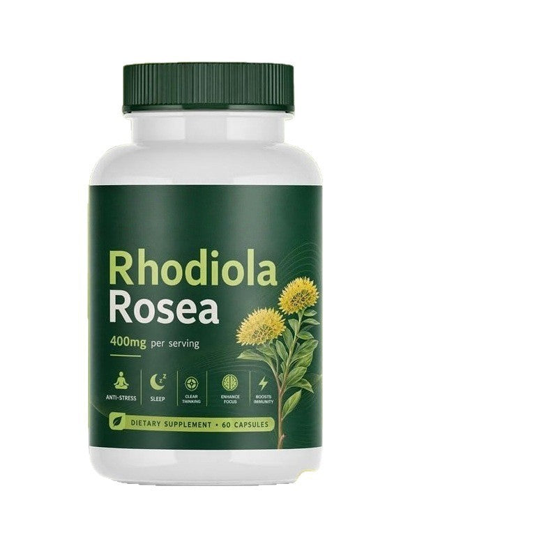 60 Rhodiola Rosea Capsules In A Bottle