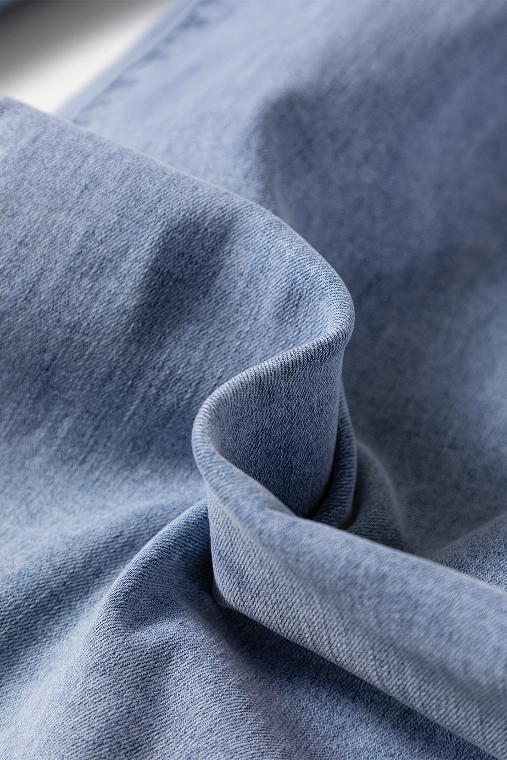 Dirty blue High Waist Button Zip Fly Bell Bottom Jeans