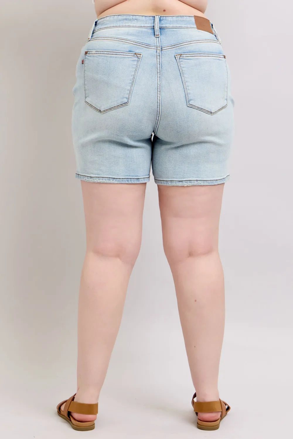 Judy Blue 2 Button Denim Shorts with Pockets
