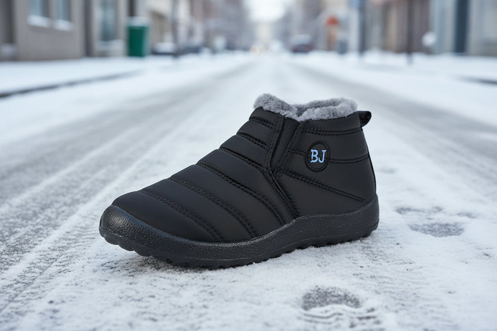 Women’s Warm Padded Lightweight Cotton Boots – Cozy Winter Non-Slip Outdoor Ankle Boots