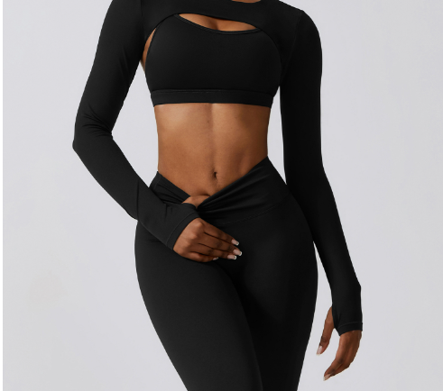 Color Block Cutout Yoga Set