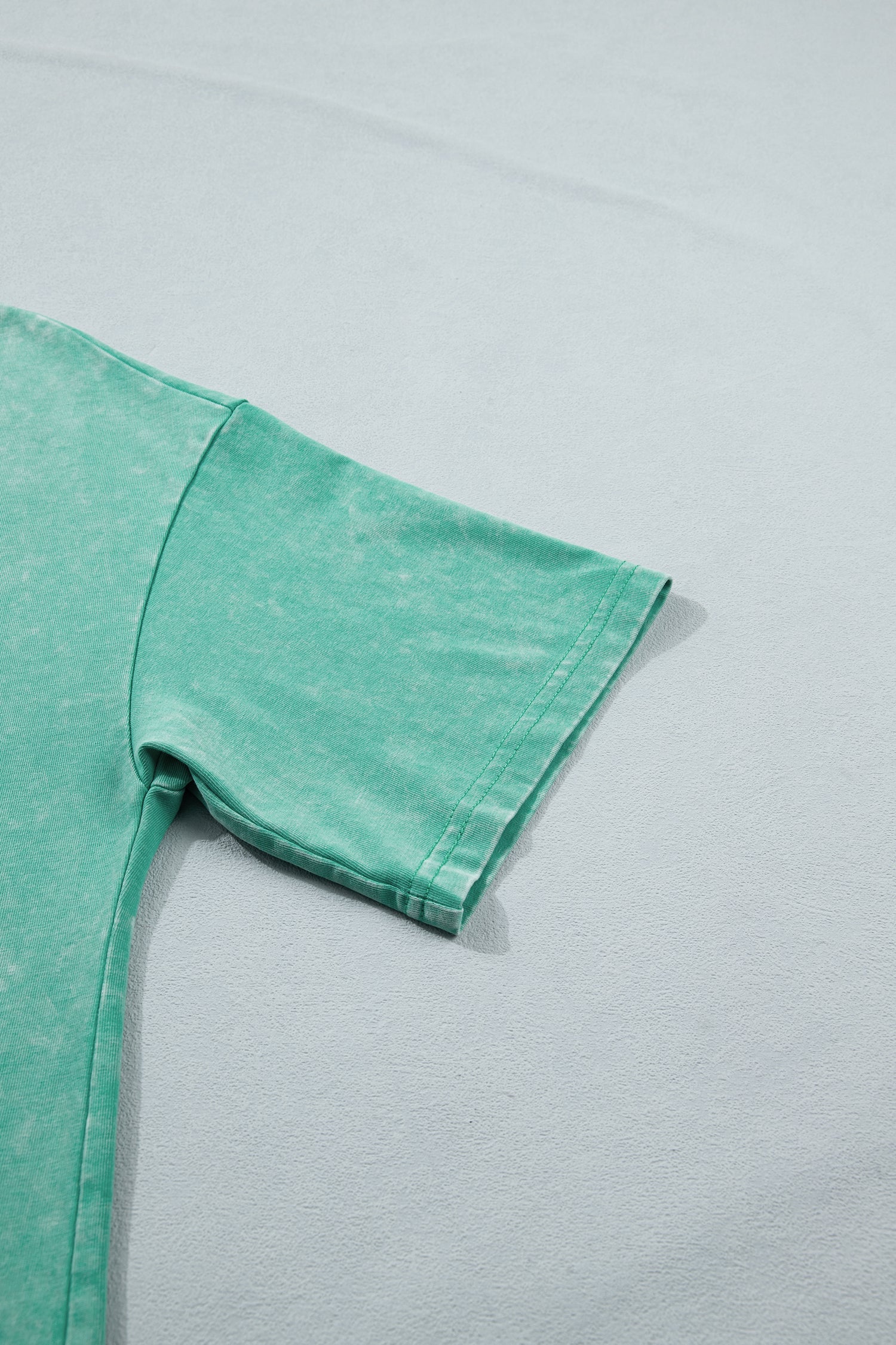 Itzel Mineral Washed Oversize Tee in Green