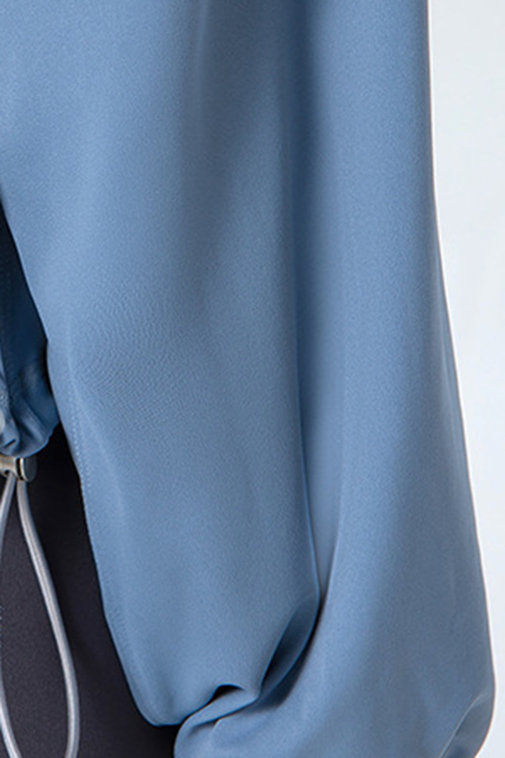 Drawstring Zip Up Dropped Shoulder Active Jacket