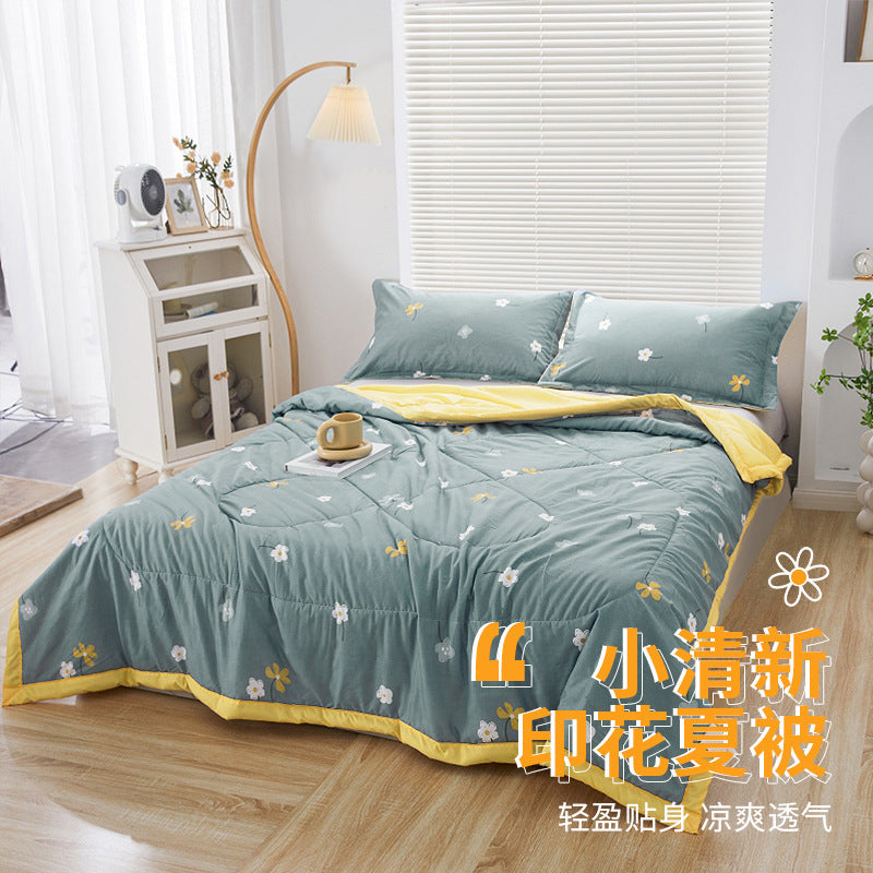 Soft Printed Summer Blanket for Kids - Washable Summer Quilt