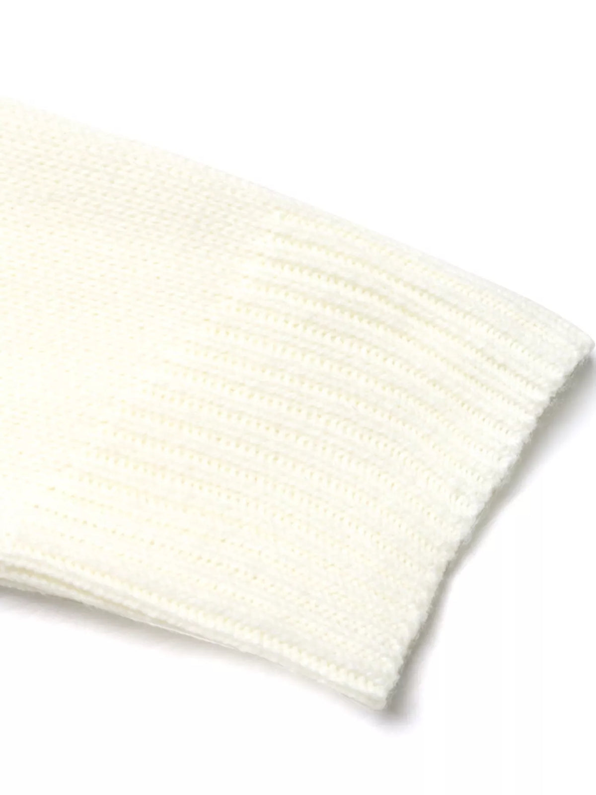 Contrast Round Neck Long Sleeve Sweater