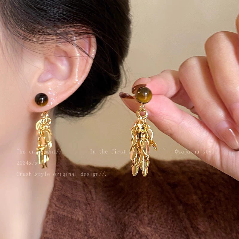 Vintage Tortoiseshell Leopard Print Square Stud Earrings For Women, Retro Y2K Sweet Cool Leopard Resin Earrings, Trendy Aesthetic Daily Wear Jewelry Gift