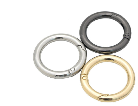 Zinc Alloy Spring Coil Open Ring Keychain