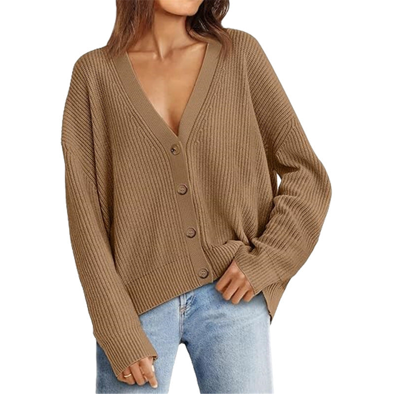 Women's Lightweight Button-Front Cardigan Sweater