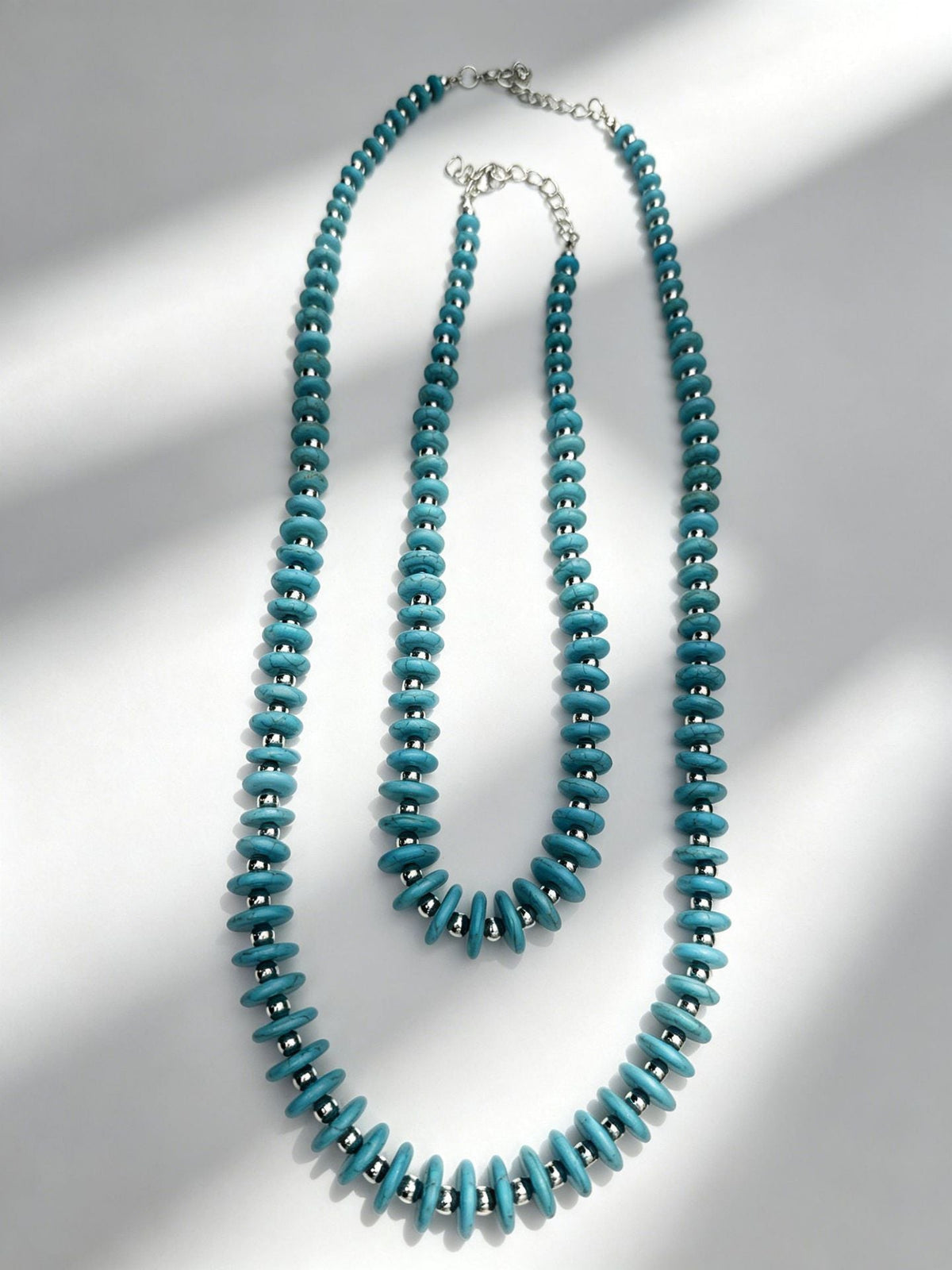 Fashionable Vintage Turquoise Layered Necklace