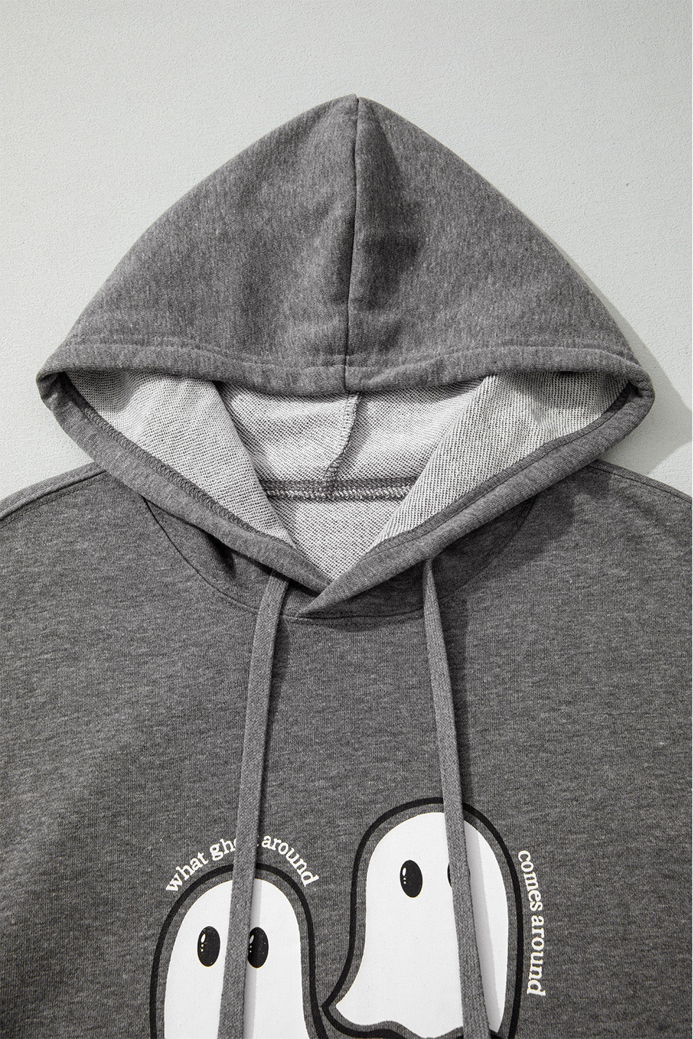 Halloween Ghost Graphic Print Oversize Hoodie
