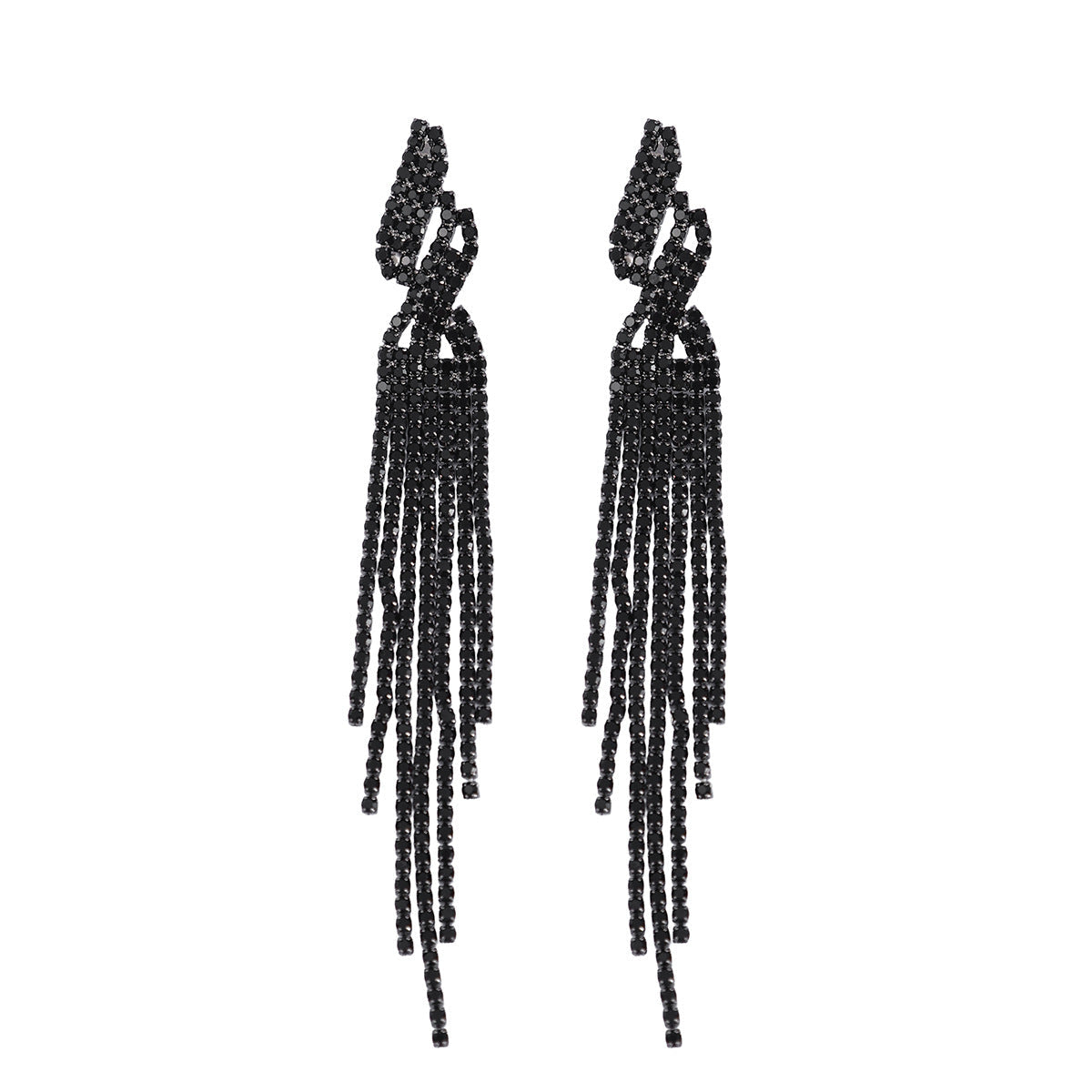 Yiwu Cross-Border Long Tassel Earrings Bride Wedding Dinner Earrings Jewelry Wedding Daily Wear Shiny