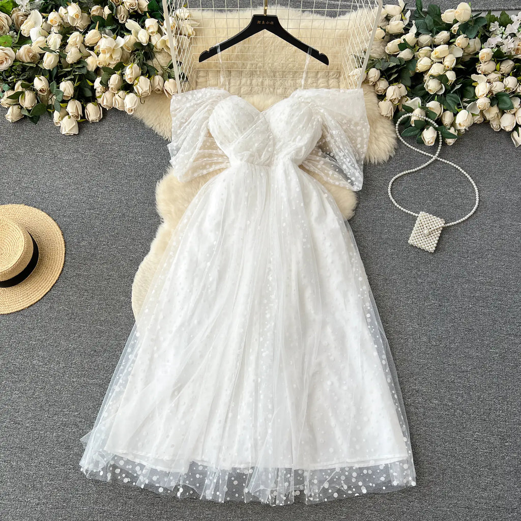 Women's Luxury White Dress for Summer