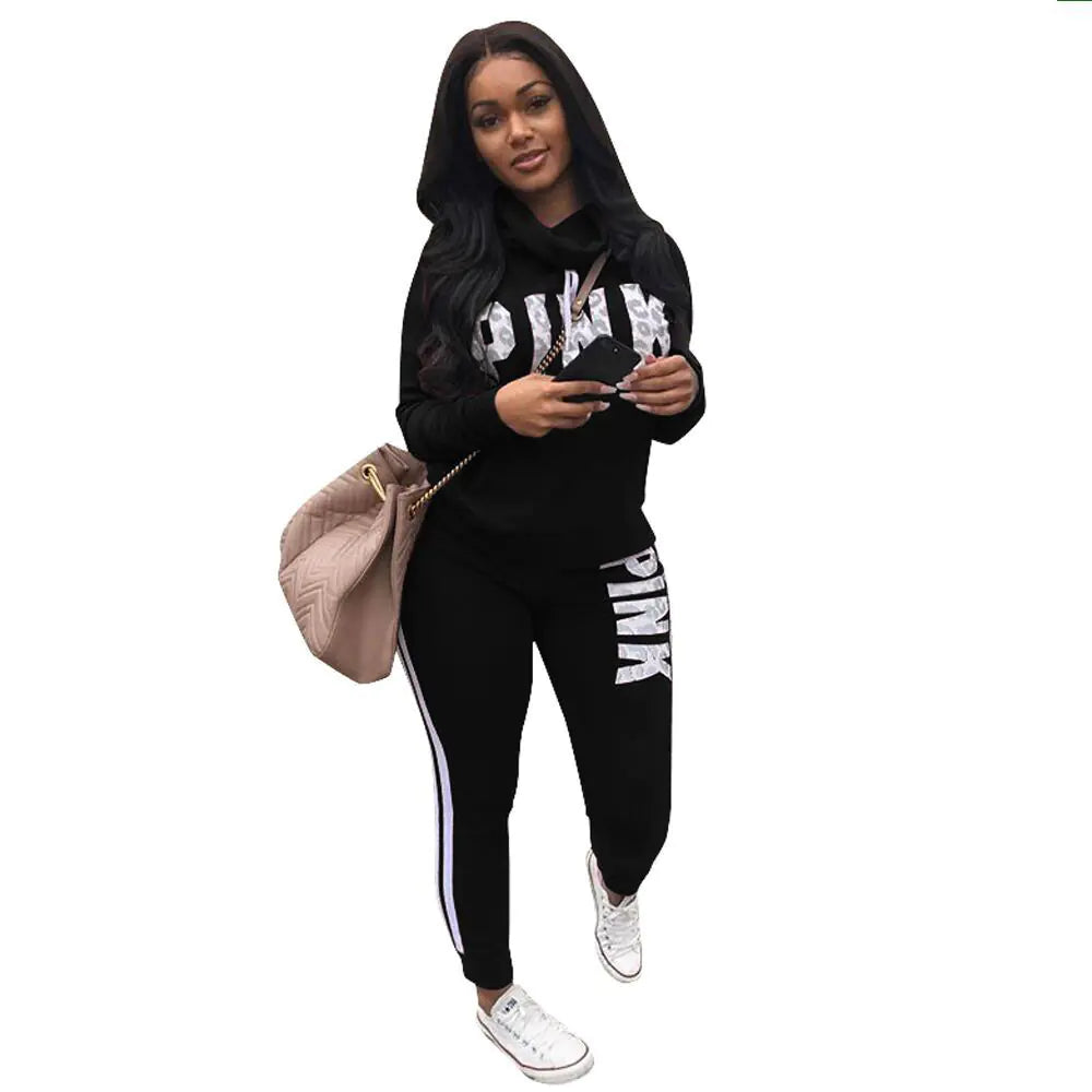 Women's Casual Two-Piece Tracksuit Set with Hooded Top and Joggers - Image 28