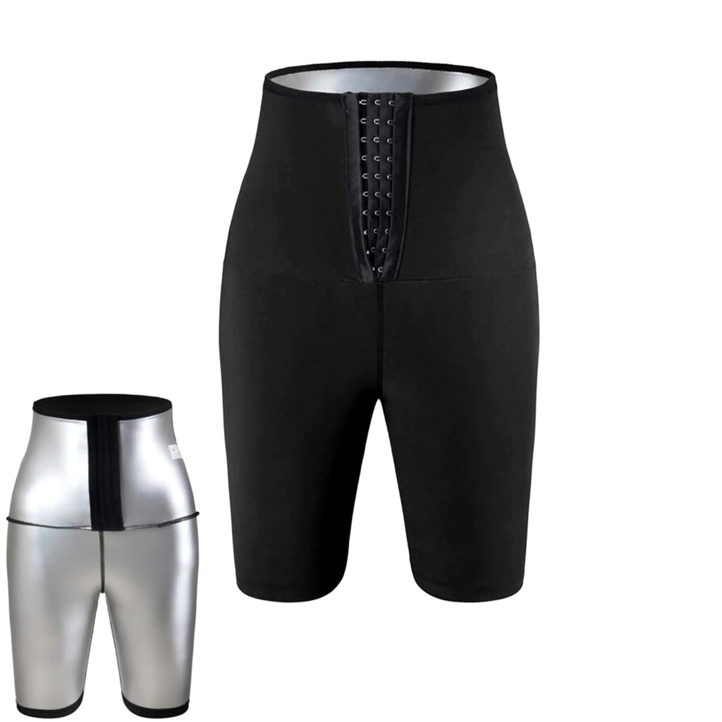 Sauna Sweat Pants for Women Slimming Weights Shorts Pants Thermo Legging Workout Body Shaper Sauna Suit (XS/S)
