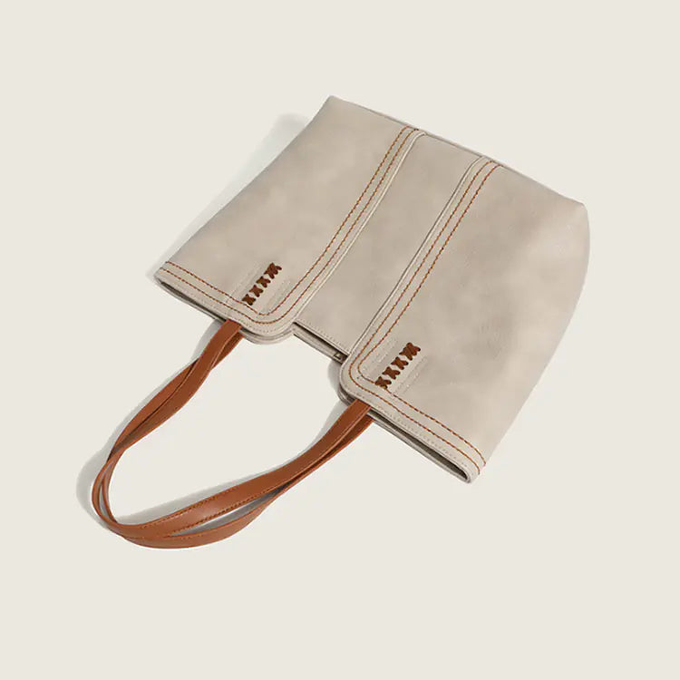 Retro Women's Tote Bag - Large Capacity Commuter Handbag