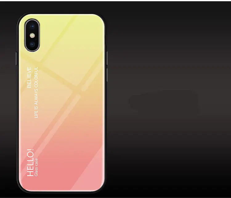 Gradient Glass Phone Case - Hello Design