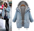 New Women's Autumn Winter Loose Denim Jacket Set