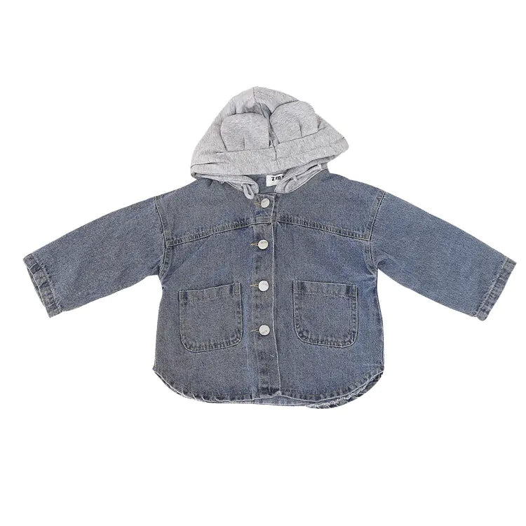 Children's Long Sleeve Denim Jacket for Boys and Girls