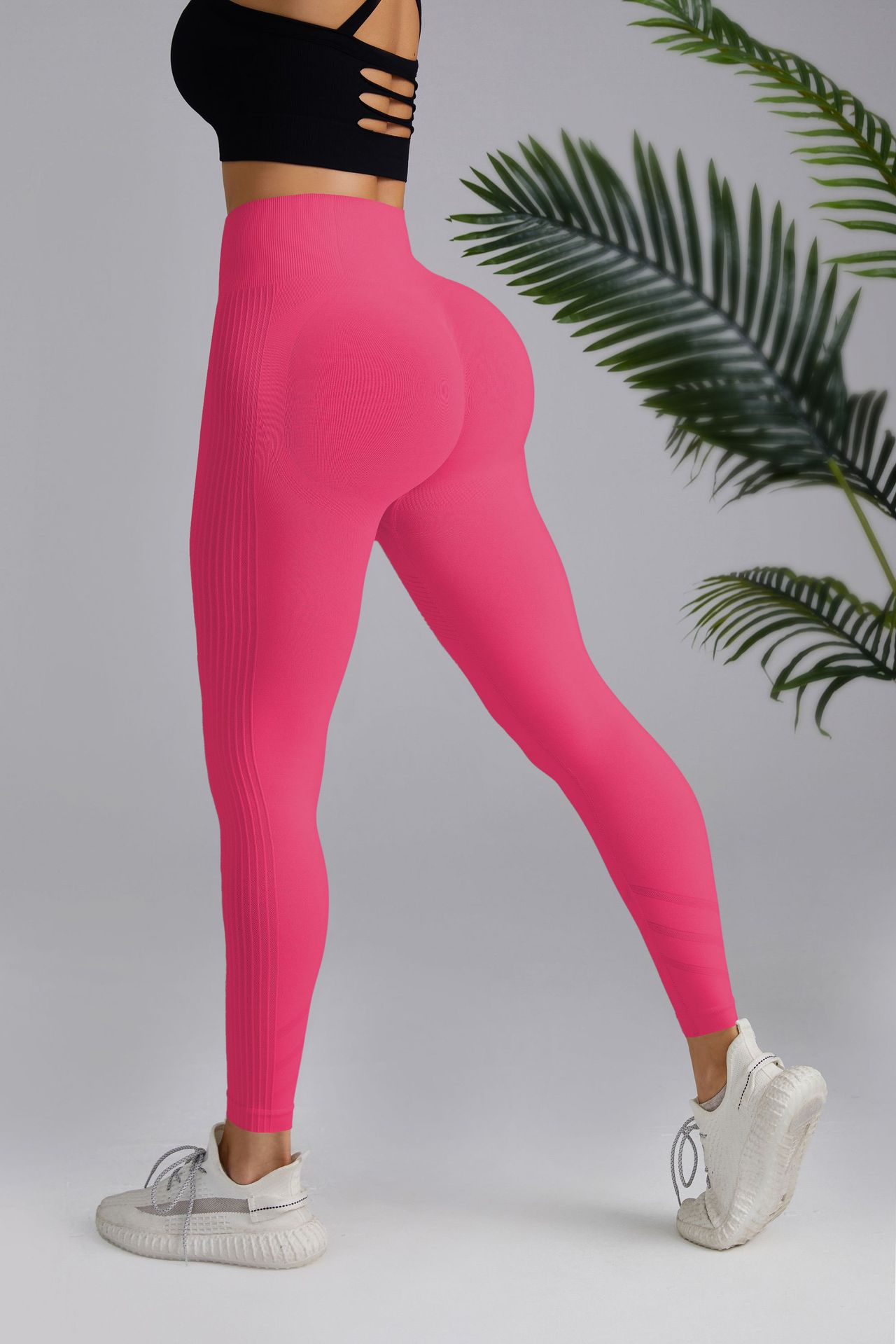 Women High-Waisted Seamless Yoga Pants Tummy Control Leggings - Image 13