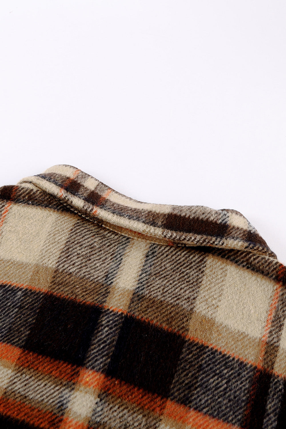 Brown Plaid Flannel Shacket | Button-Up Long Sleeve