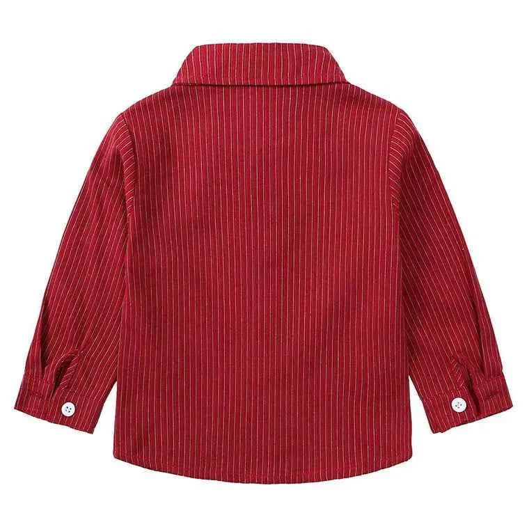 Children's Striped Shirt and Overall Set