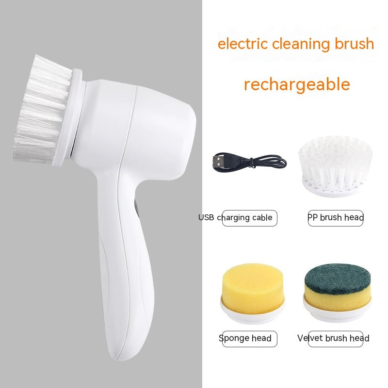 4-in-1 Electric Cordless Spin Scrubber for Deep Home Cleaning