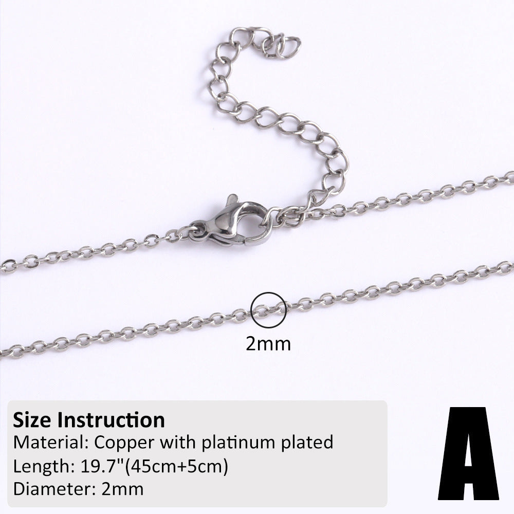 18k Gold Plated Minimalist Hip-Hop Chain Necklace for DIY Styling