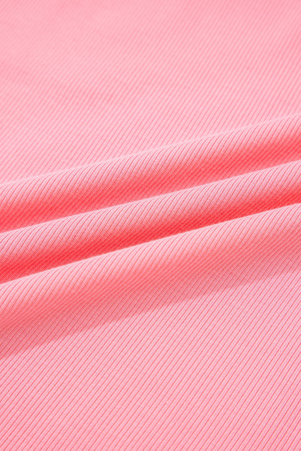 Pink Slim Knit Tank Top and Skort Two-Piece Athleisure Set