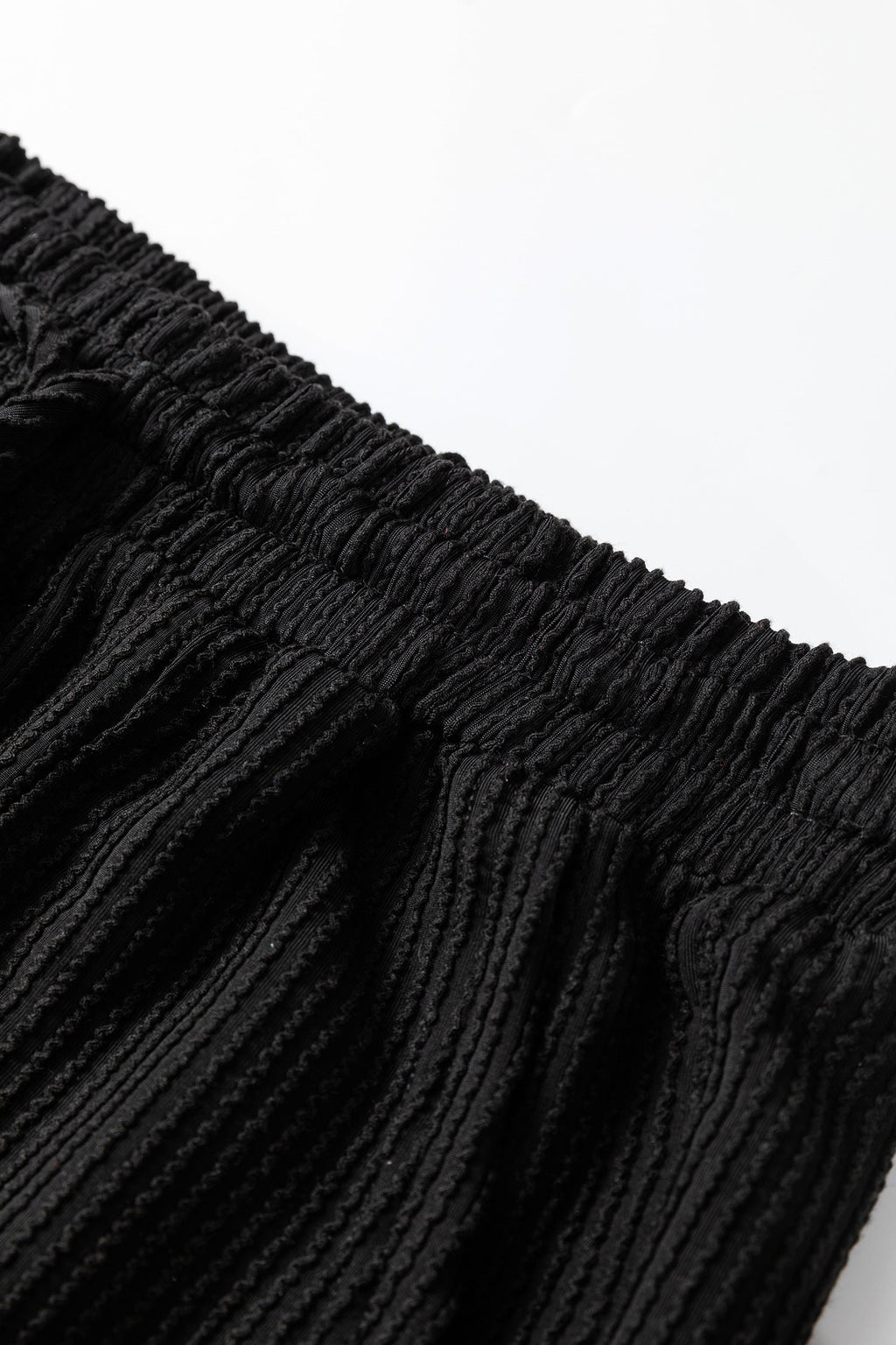 Black MERRY Corded Long Sleeve Top & Pants Set