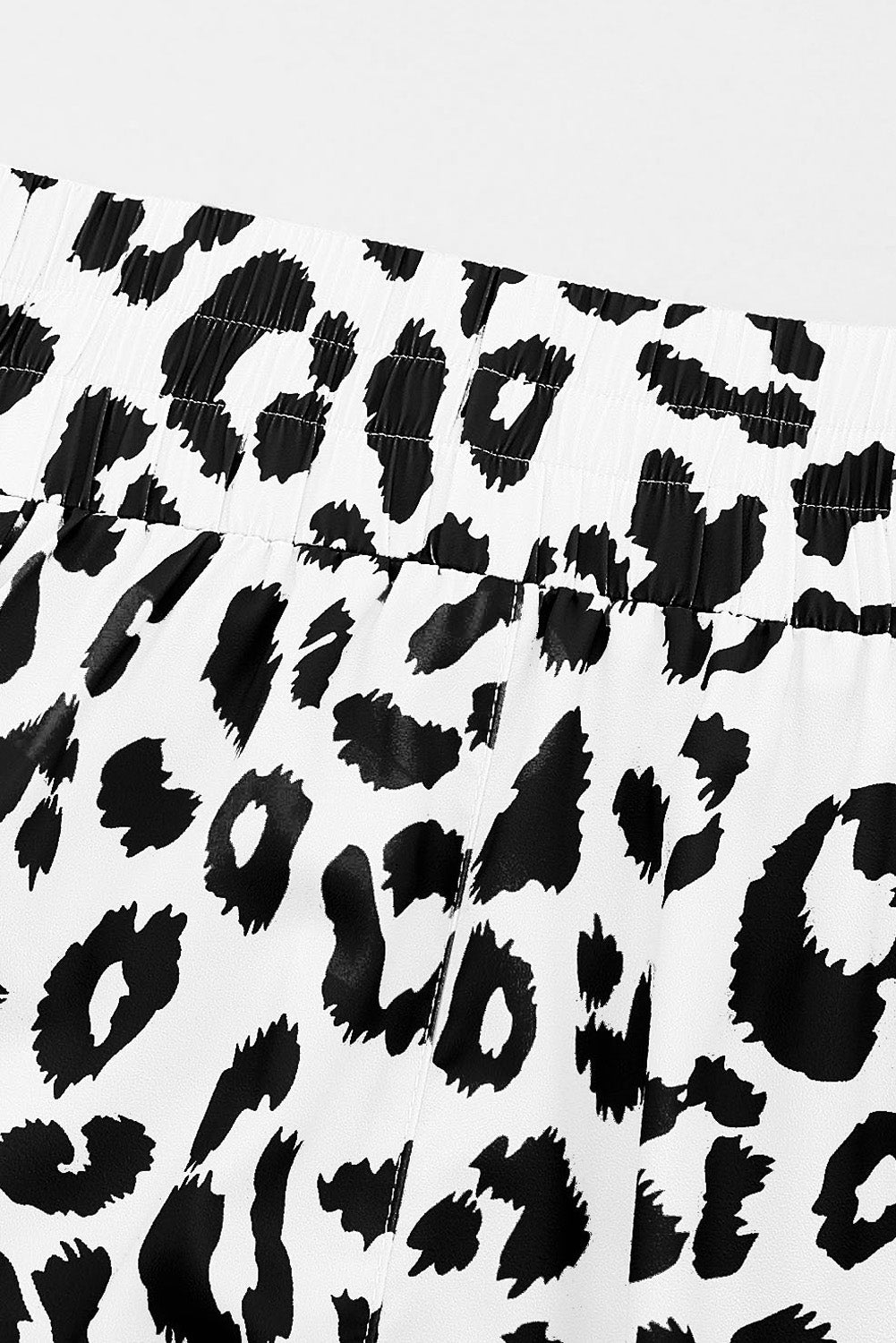 Beau Blue Leopard High Waisted Athletic Shorts