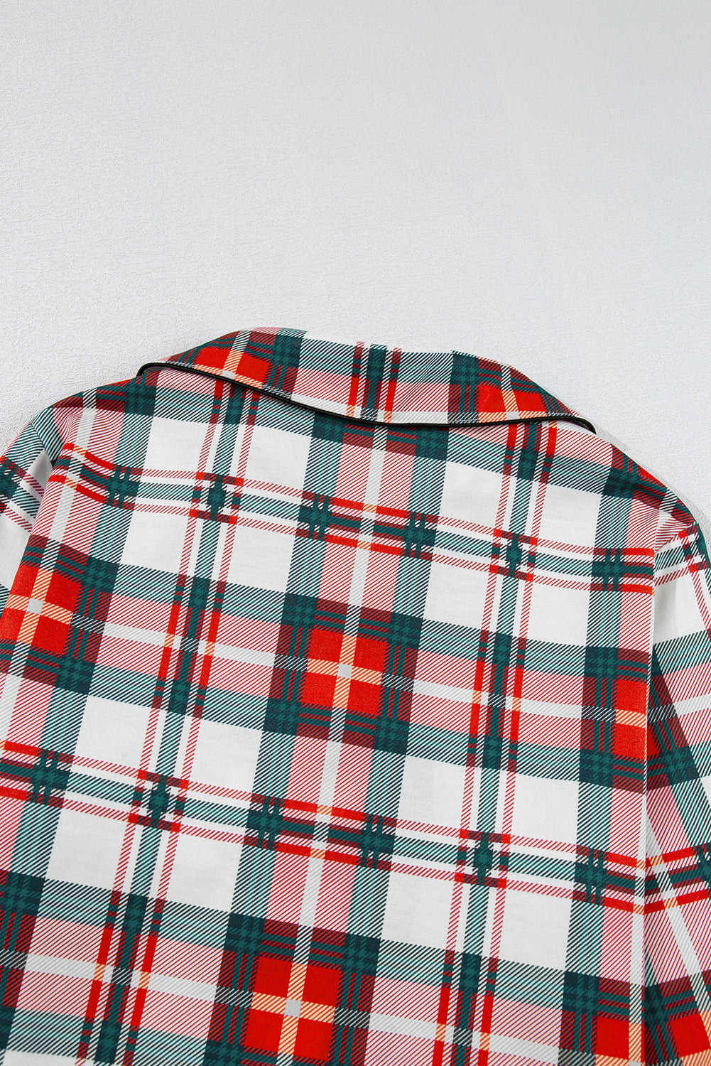 Womens Long Sleeve Plaid Pajama Set Festive Sleepwear - Image 14