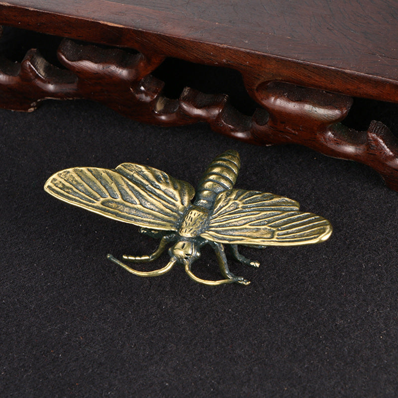 Handmade Solid Pure Copper Dragonfly Copper Ornaments