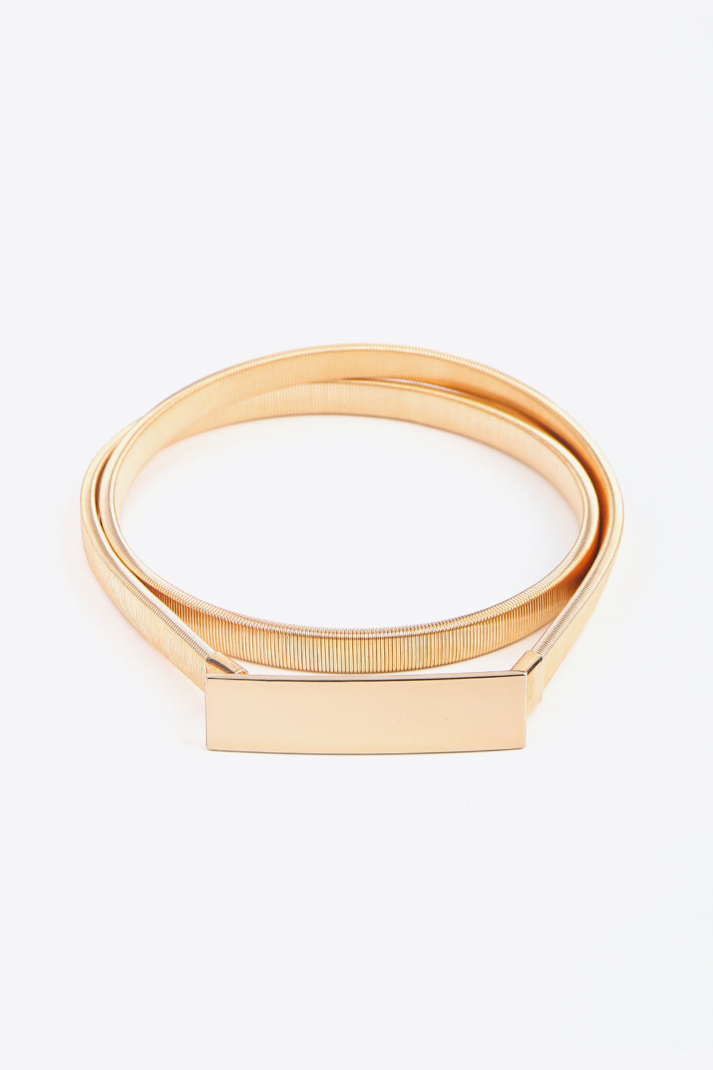 Elastic Iron Skinny Belt | Modern Buckle Design