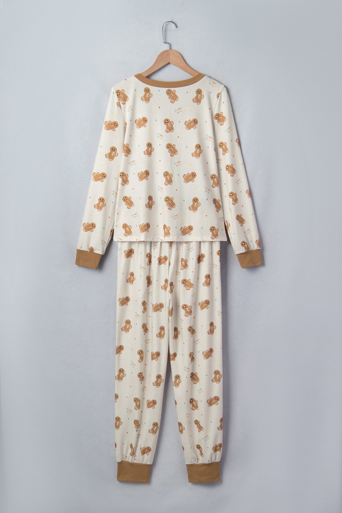 Christmas Gingerbread Top & Pants Pajama Set