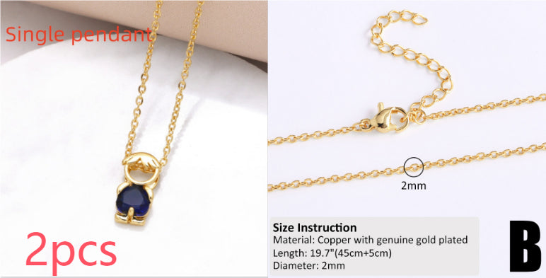 18k Gold Plated Minimalist Hip-Hop Chain Necklace for DIY Styling