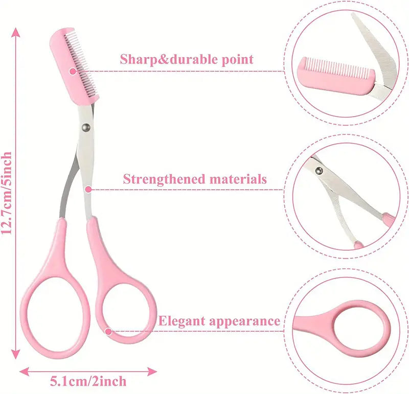 Eyebrow Scissors & Comb Set