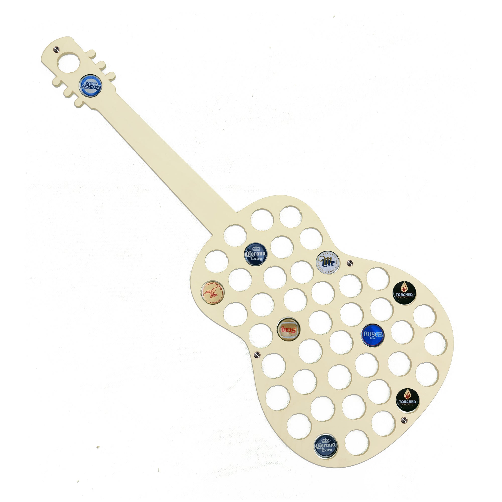 Acoustic Guitar Beer Cap Holder