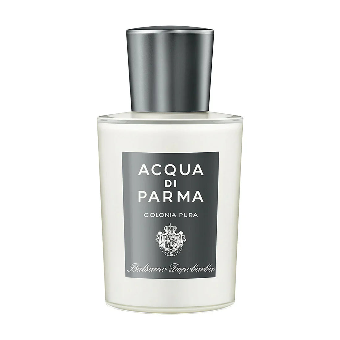 Acqua di Parma Colonia Pura After Shave Balm in a white and grey 3.4 oz bottle