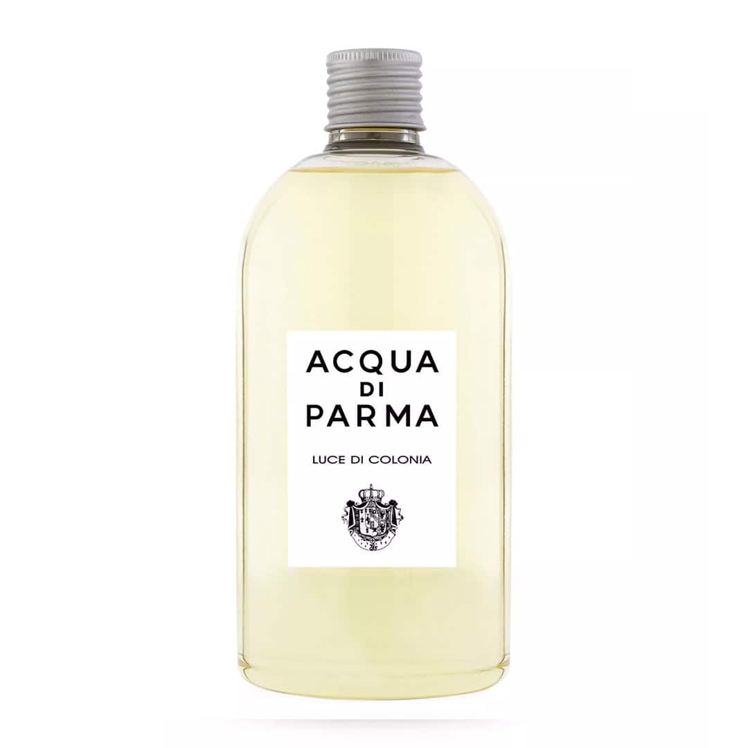 17 oz bottle of Luce Di Colonia diffuser refill, luxury Italian home fragrance