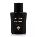 Acqua di Parma Quercia Eau de Parfum bottle showcasing its signature yellow and woody aesthetic.
