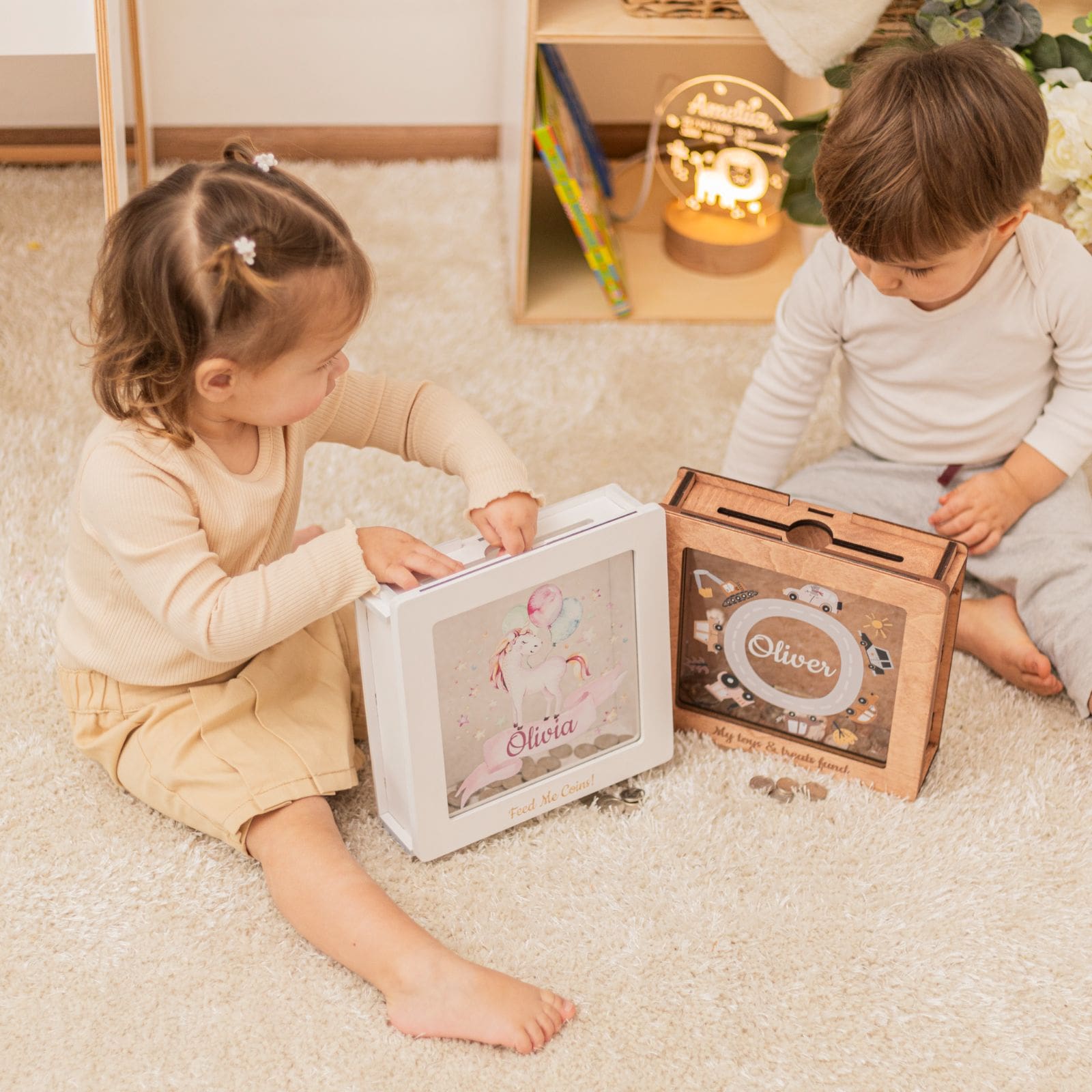 Custom Acrylic Dino Box for Kids - Personalized Storage & Keepsakes