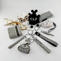 9-Piece Multi-Functional Keychain Set for Women, Stylish Bag Charm