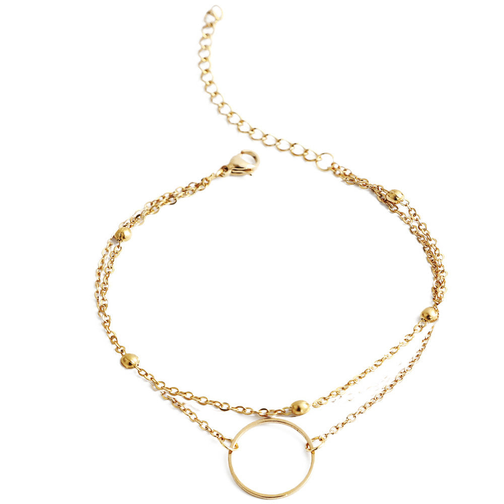 Geometric Metal Circle Women's Bracelet