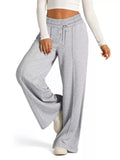 Women's Wide Leg Drawstring Lounge Pants with Pockets