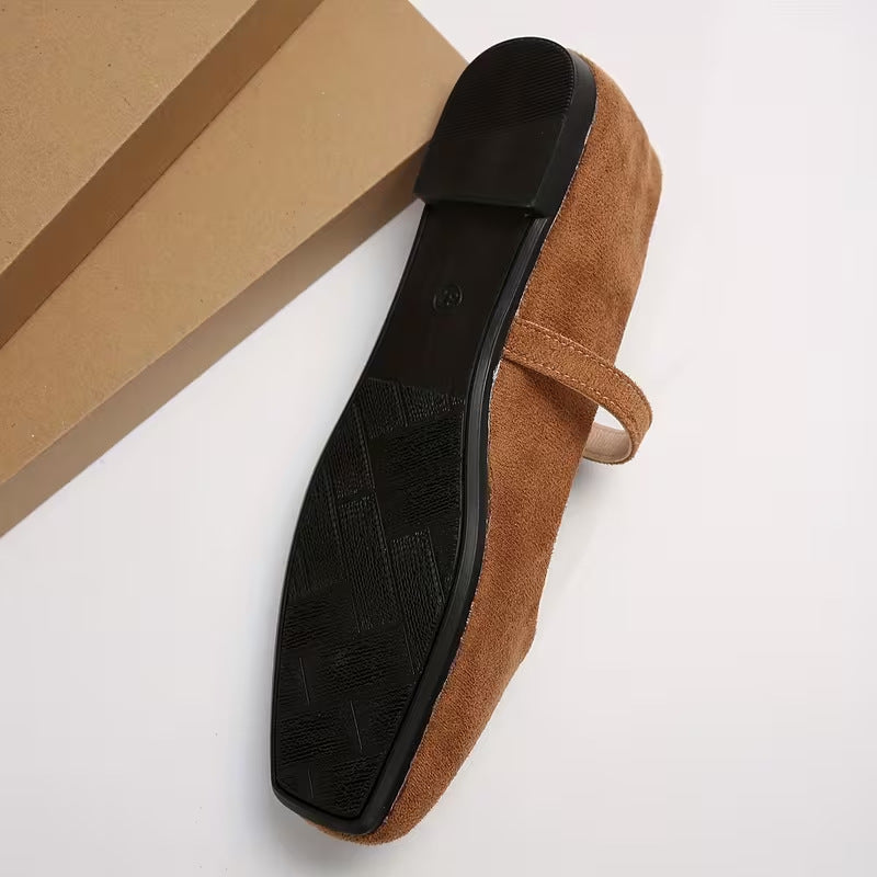 Women's Flat Vintage Mary Jane Pumps Minimalist Style